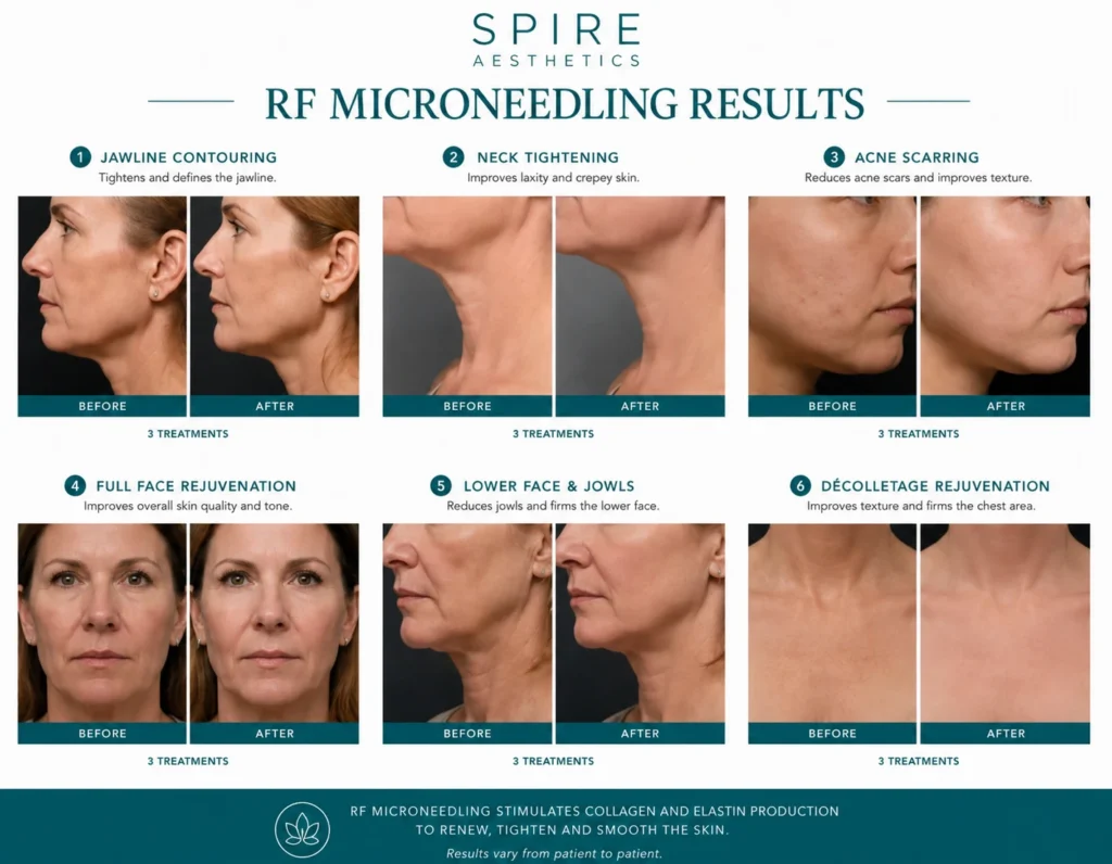 RF Microneedling Skin tightening Maidenhead results