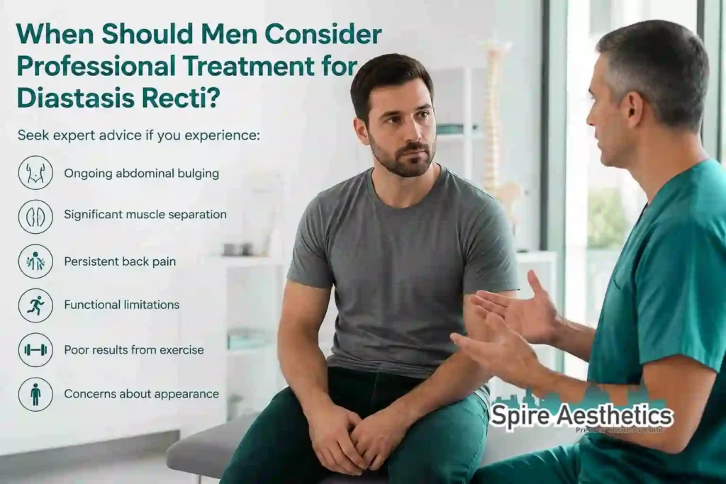 When Should Men Consider Professional Treatment for Diastasis Recti Maidenhead?