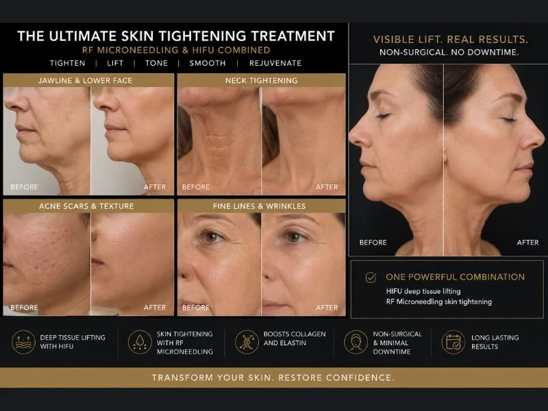 Results of combined treatment for the ultimate skin tightening treatment Maidenhead